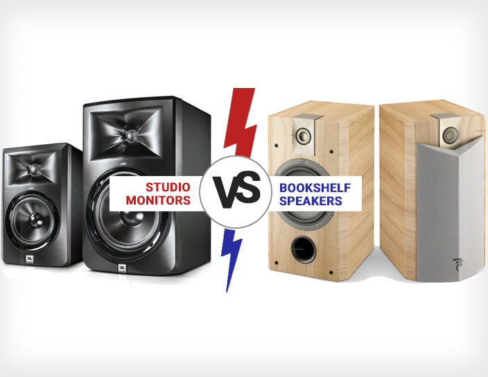 Studio Monitors vs Bookshelf Speakers, What's the Difference?