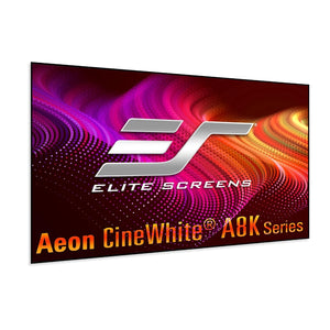 Elite Aeon Acoustic CineWhite ® A8K Fixed Frame Projection Screen Series (16:9)