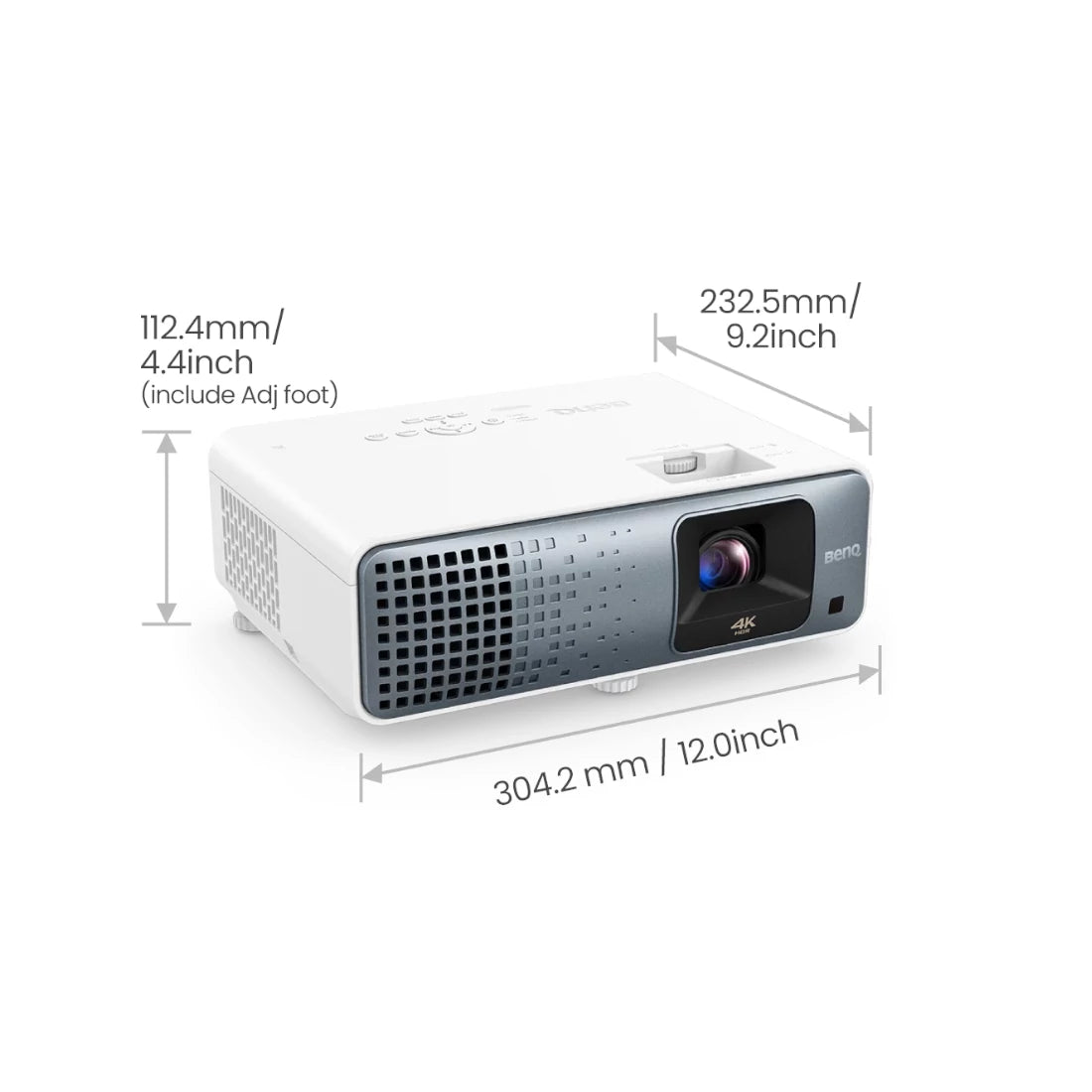 BenQ TK710 Projector - Dimensions