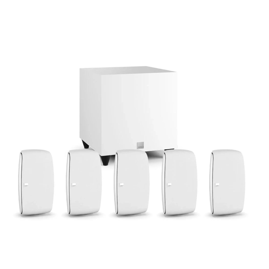 Dali Fazon SAT 5.1 Home Theater Speaker Package with Dali SUB C-8 D subwoofer (White)