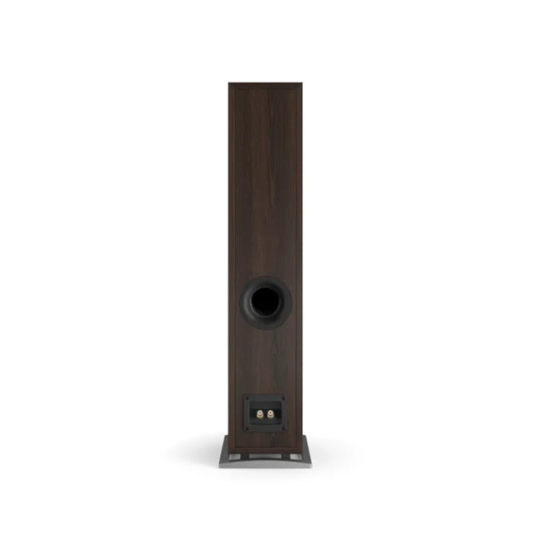 Dali Oberon 5 Compact Floorstanding Speaker (Dark Walnut) - Rear View