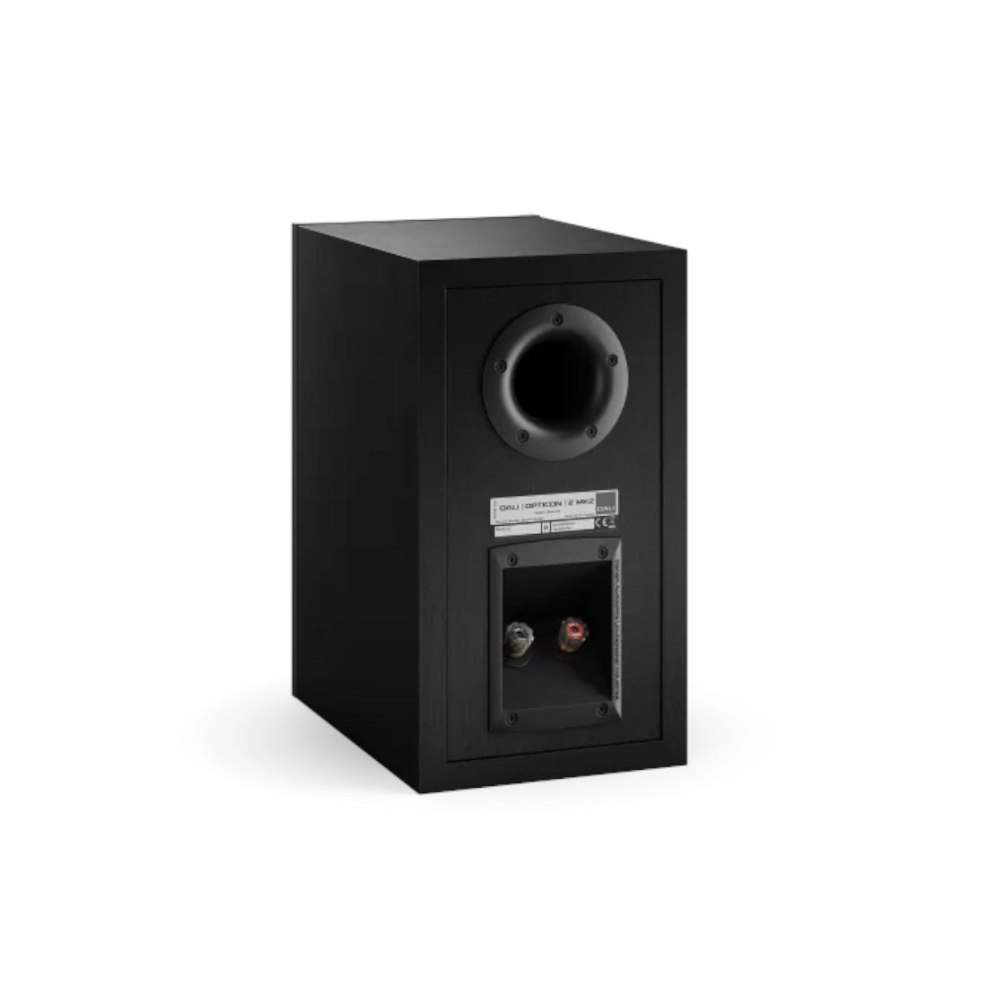 Dali Opticon 2 MK2 Bookshelf Speaker (Black Ash) - Rear view 