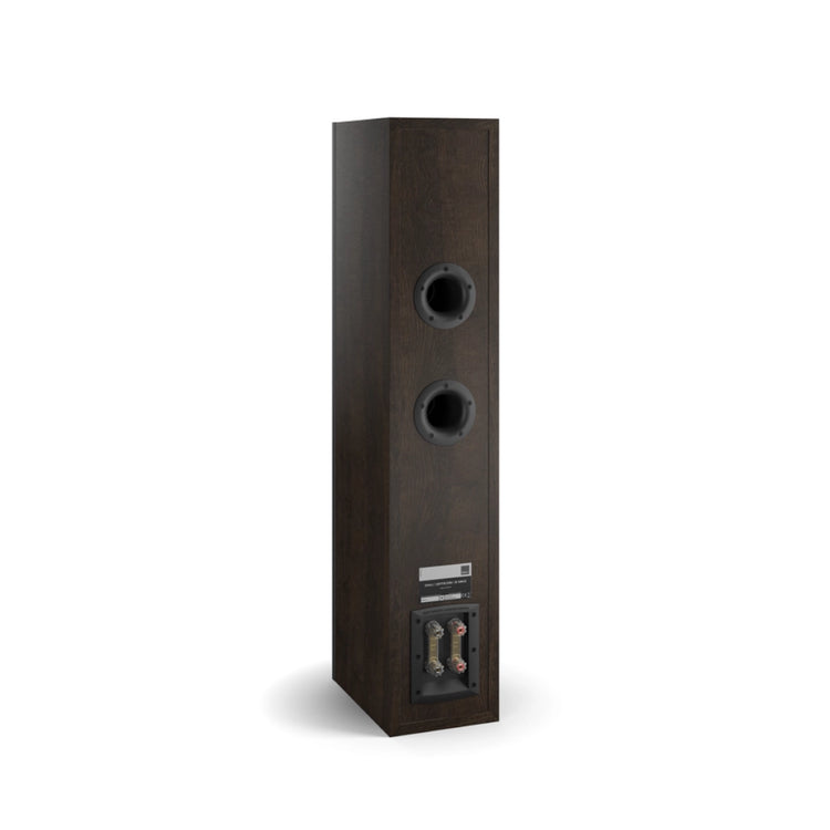 Dali Opticon 6 MK2 Floorstanding Speaker (Tobacco Oak) - Rear View