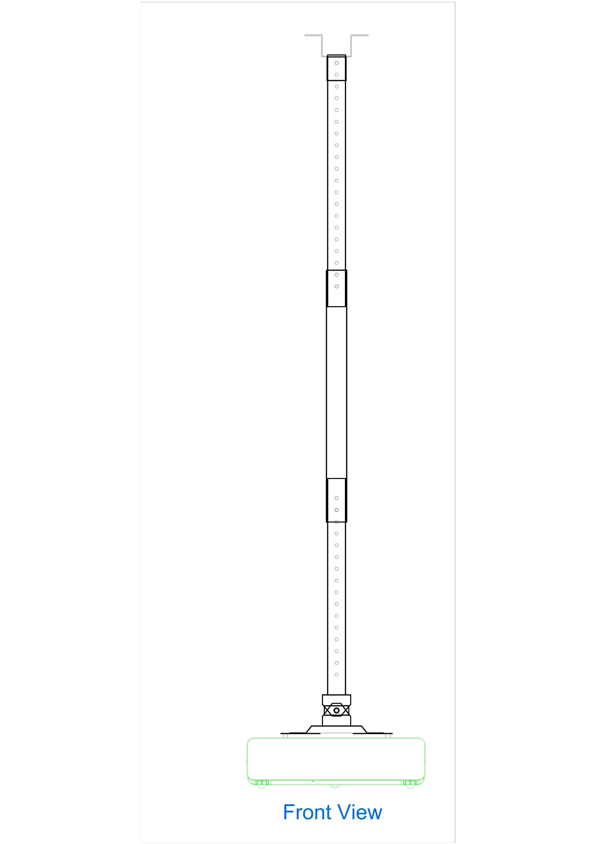 Actis Multimedia Projector Ceiling Mount (PRC-4259)