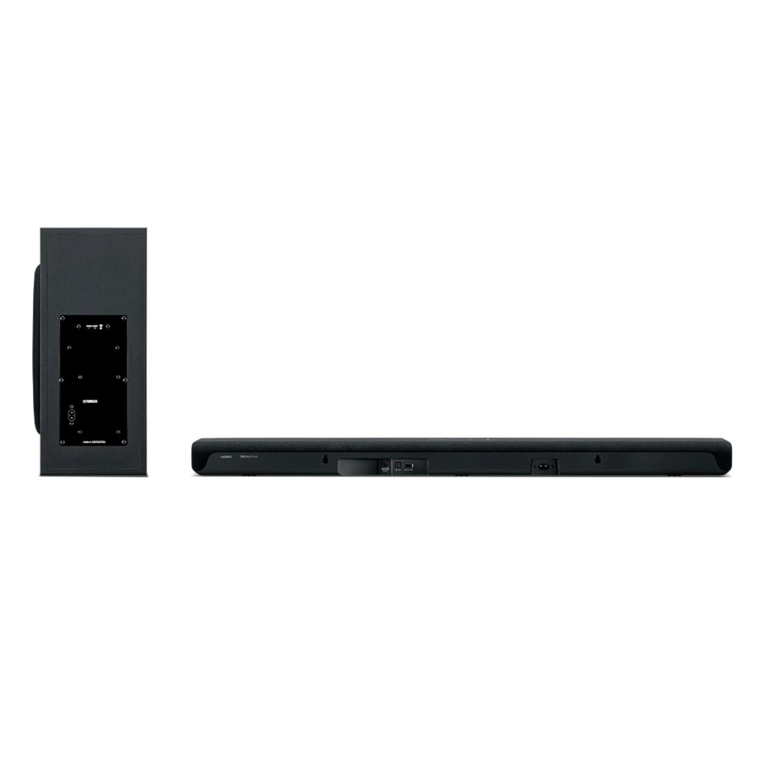 Yamaha SR-B40A Dolby Atmos Sound Bar with Wireless Subwoofer - Rear view