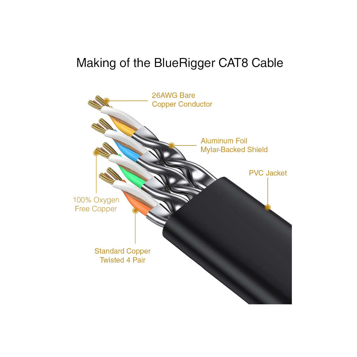 BlueRigger Cat Ethernet Cable Flat Internet Network LAN Patch Cords  (6ft /10ft /15ft /25ft /35ft) at Best Price in India Ooberpad